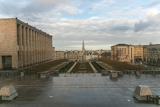 istock modern buildings with decorated garden in brussel belgium 531123163
