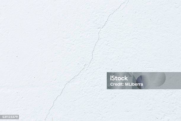 Old Cracked White Wall Background Stock Photo - Download Image Now - 2015, Abstract, Accidents and Disasters