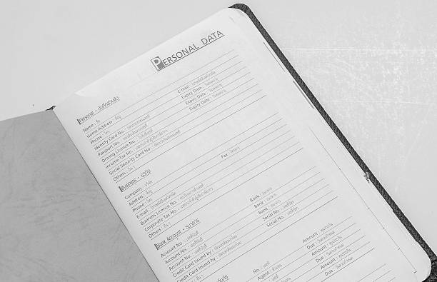 istock Closeup Empty Paper Personal Data ,English and Thai language 531128625