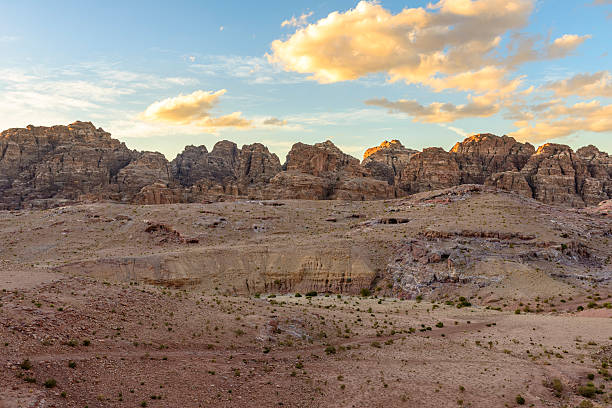 istock Mountains view in Petra at sunset. 531130871