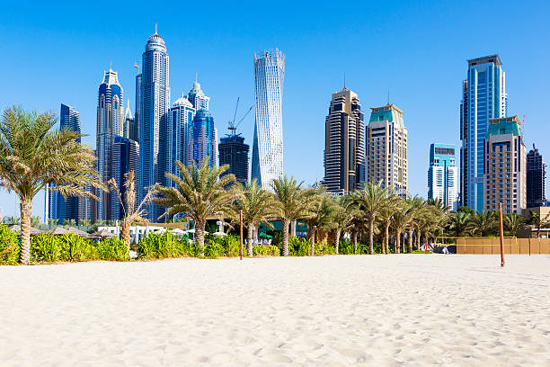 istock Horizontal view of skyscrapers and jumeirah beach 531134787