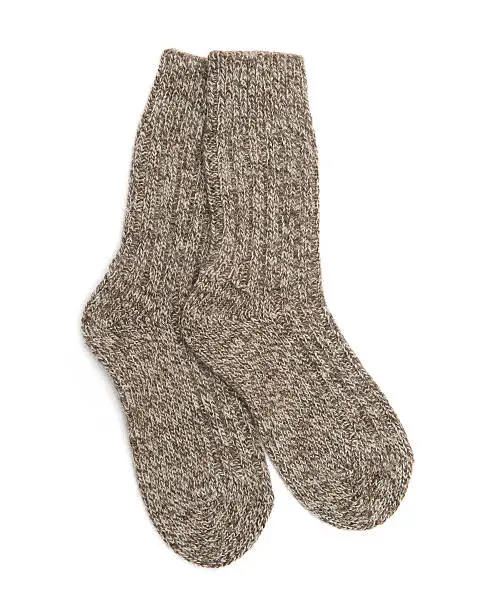 Socks isolated on the white background