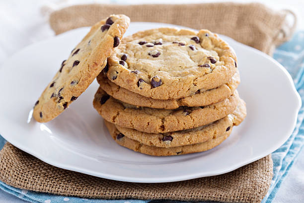 istock Chocolate chip cookies on a plate 531138417