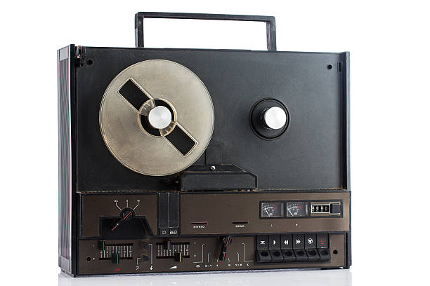 istock Retro tape recorder on white background 531140041