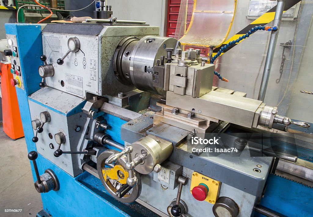 mechanic lathe mechanic manual lathe 2015 Stock Photo
