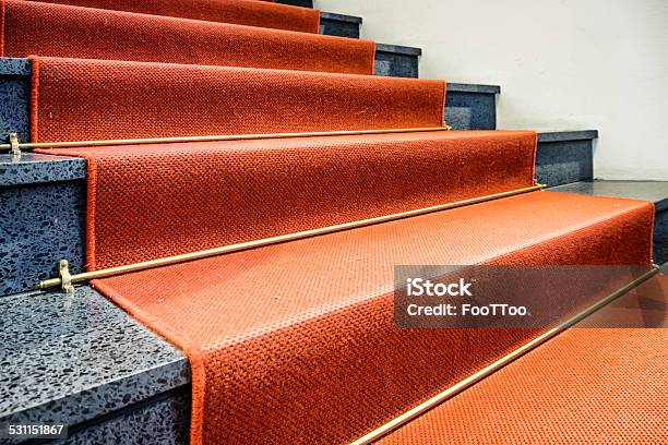 Red Carpet Stock Photo - Download Image Now - Carpet Runner, Staircase, Carpet - Decor