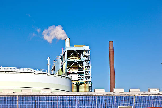 istock Industry park with silo and chimney 531151905
