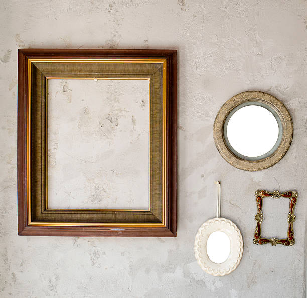 istock Set of different modern and ancient mirrors and photo frame. 531153161