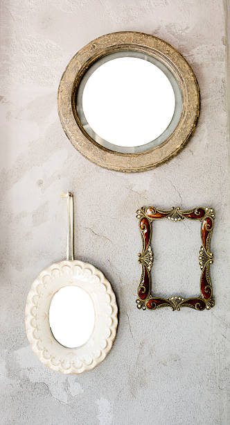 istock Set of different modern and ancient mirrors and photo frame. 531153165