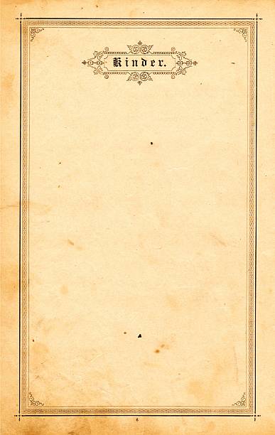 Empty page in a german bible from 1895 children