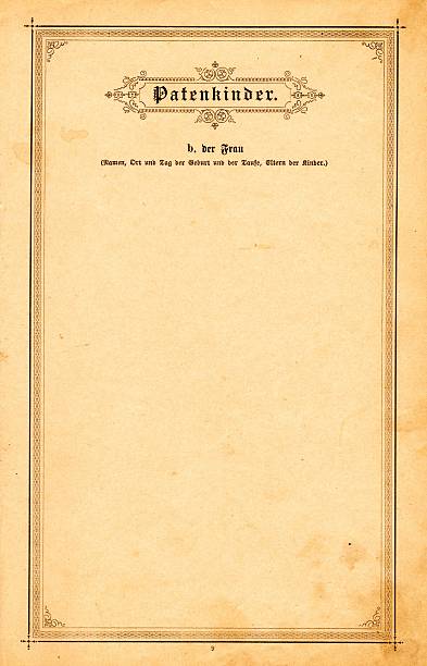 istock Empty page in a german bible from 1895 Patenkinder 531159809