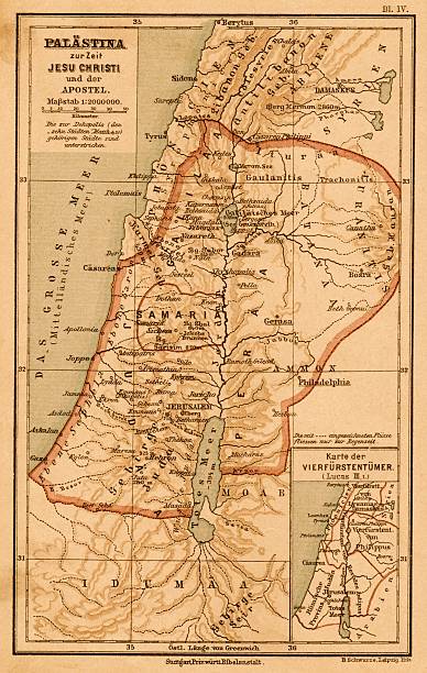 istock Palestine map in german bible from 1895 531159813