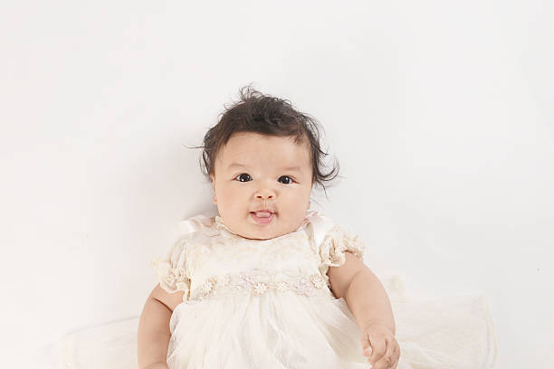 Adorable infant stock photo