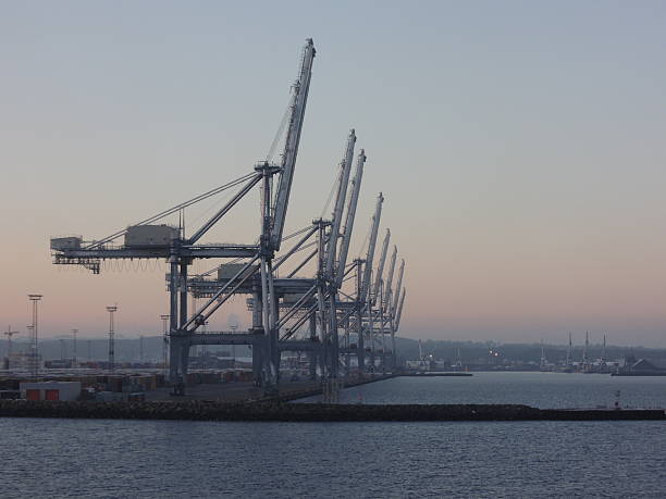 istock Contrainer cranes at the port 531160911
