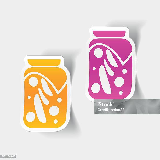 Realistic Design Element Pickled Vegetables Stock Illustration - Download Image Now - Cooking, Cucumber, Food