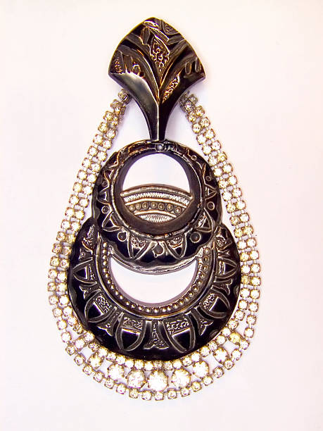 istock Antique metal earring and bracelet 531164779