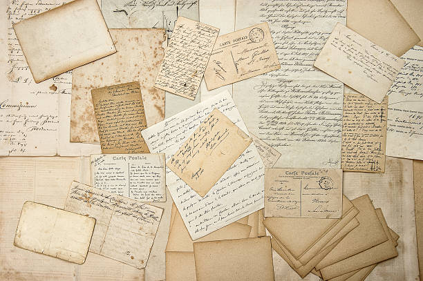 istock old letters, handwritings, vintage postcards, ephemera 531164973