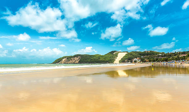Ponta Negra dunes beach in Natal city,  Brazil Ponta Negra dunes beach in Natal city,  Brazil ceará state brazil stock pictures, royalty-free photos & images