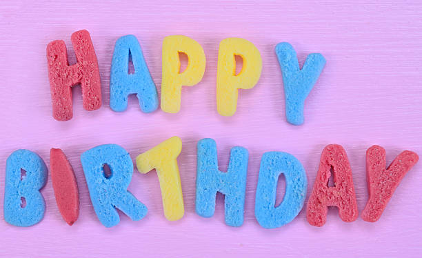 istock Happy Birthday words on pink table 531171938