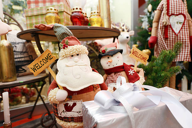 istock toy Santa Claus and snowman 531172829