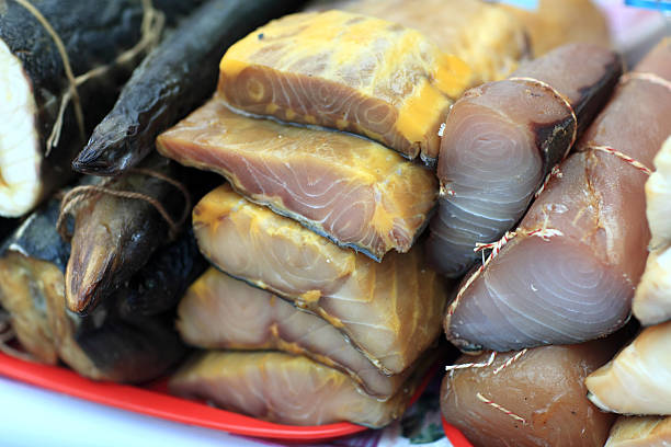istock Pieces of sturgeon and marlin 531173053