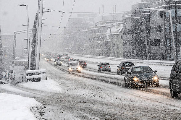 istock Cars driving in Snow 531173489