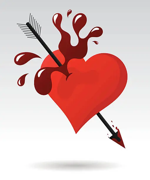 Vector illustration of Love heart