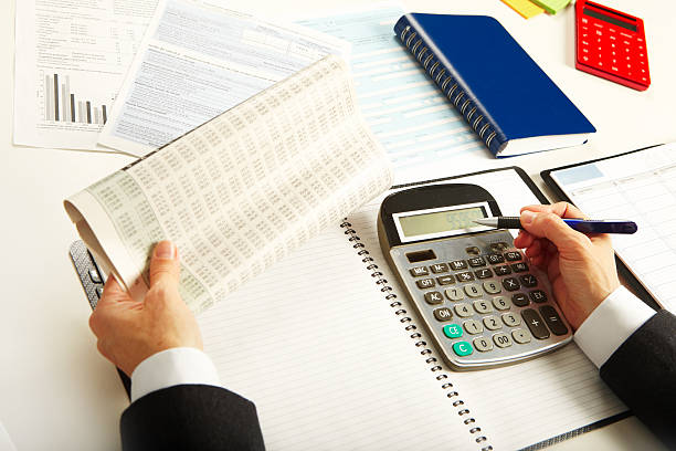 istock Businesswoman working with calculator 531174933