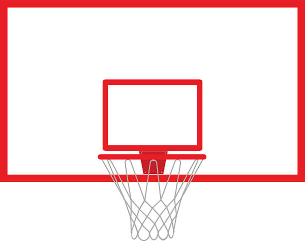 istock Vector illustration of a basketball hoop and backboard. 531177232