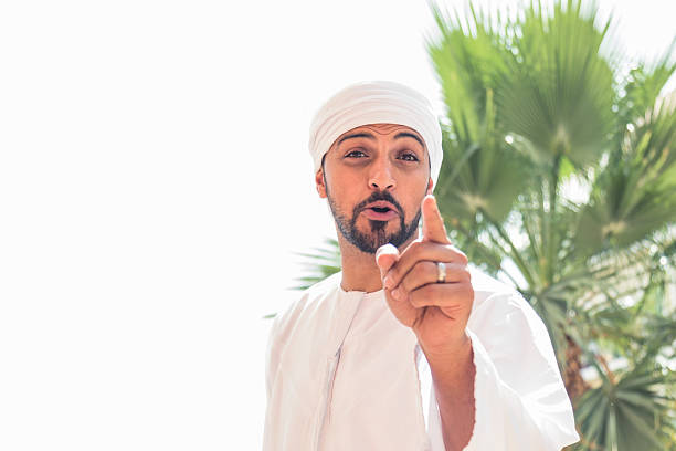 Funny Arab Man Pointing Towards Camera Stock Photo - Download Image Now -  Adult, Adults Only, Aiming - iStock