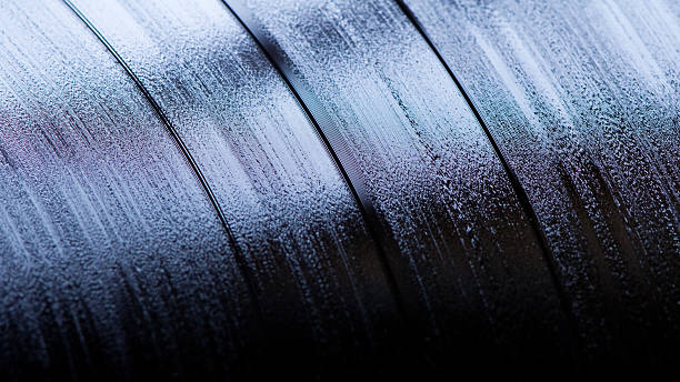 vynil LP close up vynil LP close up grooved stock pictures, royalty-free photos & images