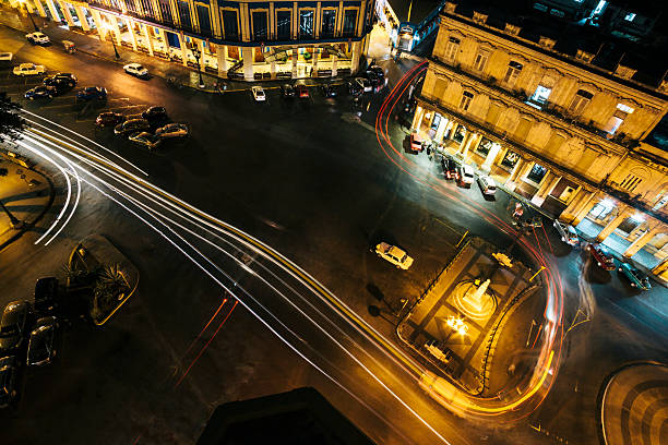 istock Light trails at night, Havana, Cuba 531180354