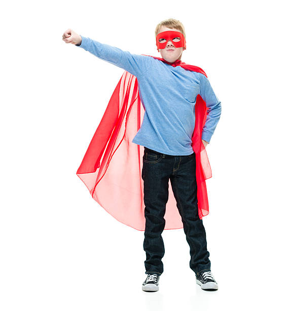 istock Little superhero looking angry 531180712