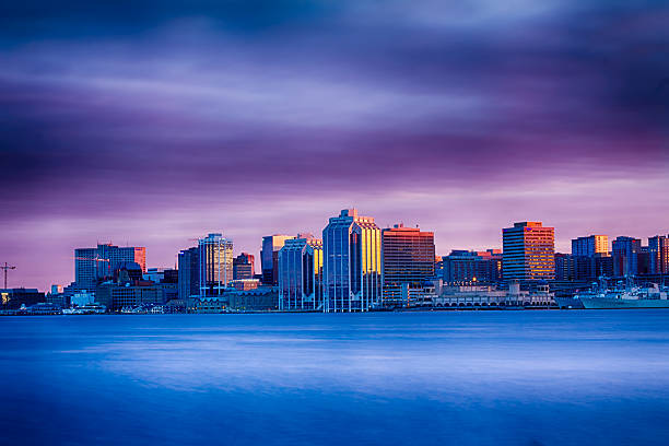 skyline-drama - nova scotia stock-fotos und bilder