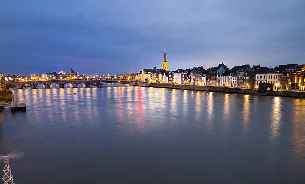 istock Historic skyline of Maastricht at night 531184229