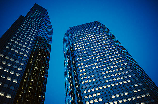Modern office building, Deutsche Bank, Frankfurt am Main
