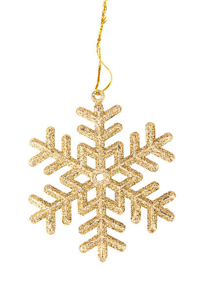 istock Gold Snowflake Christmas toy 531184501