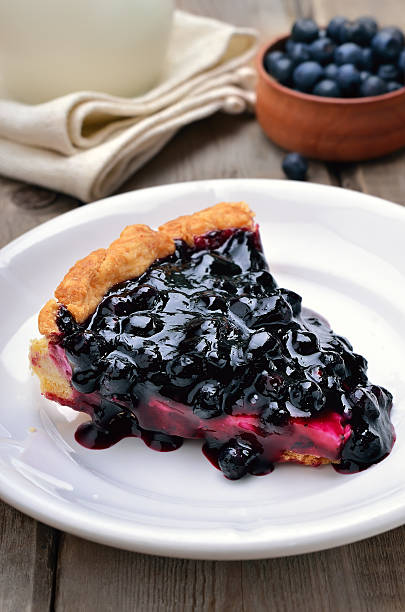 istock Piece of blueberry pie 531185091