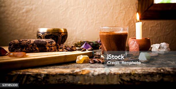 Ceremonial Cacao Beverage Stock Photo - Download Image Now - Cacao Fruit, Ceremony, Drink