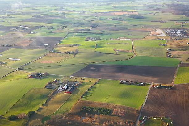 istock Cultivated Fileds from above 531186758
