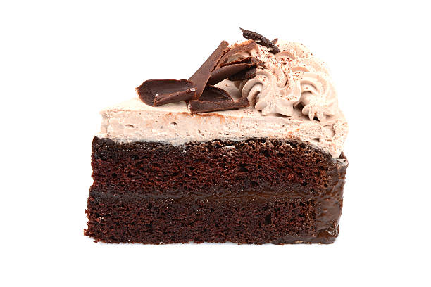 istock Chocolate Cake isolated in white background 531186887