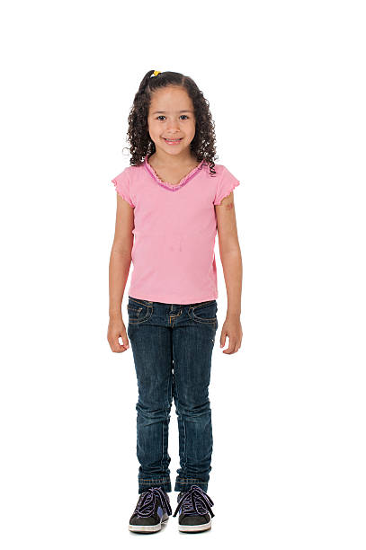 istock Little girl isolated on white 531188775
