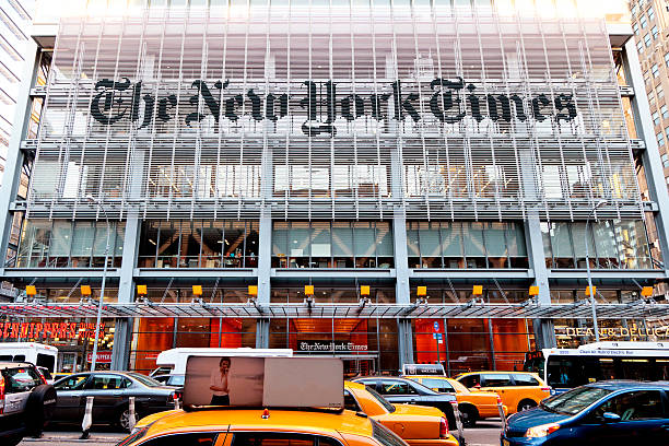 the new york times - times up stock-fotos und bilder