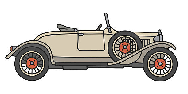 ilustraciones, imágenes clip art, dibujos animados e iconos de stock de vintage helado roadster - roadster