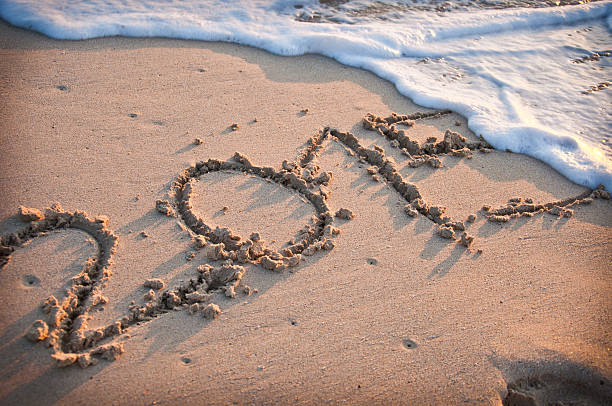 istock Inscription 2015 on the sand, delete by the wave 531191017