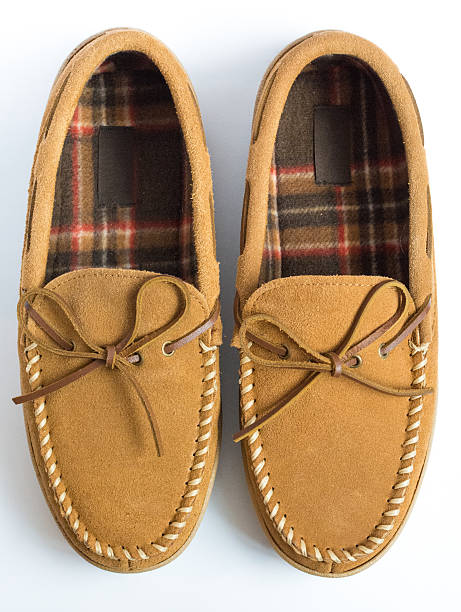 29 Mens Moccasin Slippers Stock Photos 