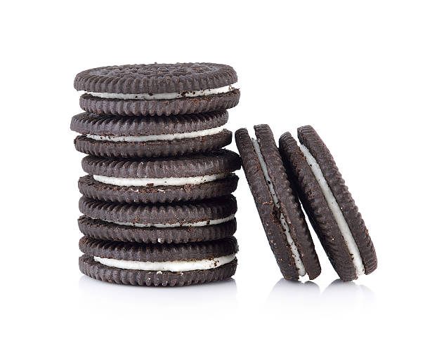 istock sandwich cookies with cream on white background 531193500