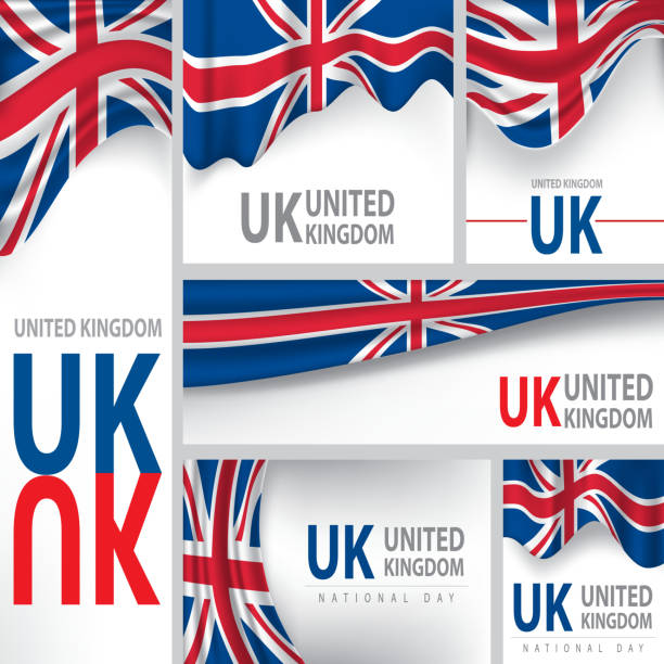 illustrations, cliparts, dessins animés et icônes de abstrait drapeau du royaume-uni, des vecteurs (anglais - british flag