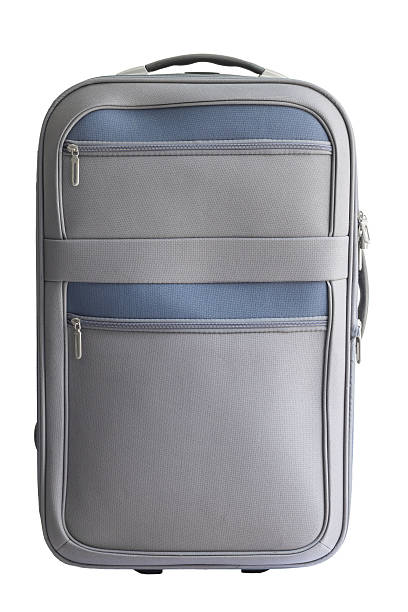 istock gray luggage on white background with clipping path 531196908