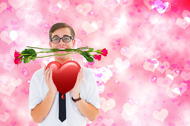 istock Composite image of romantic geeky hipster 531209873